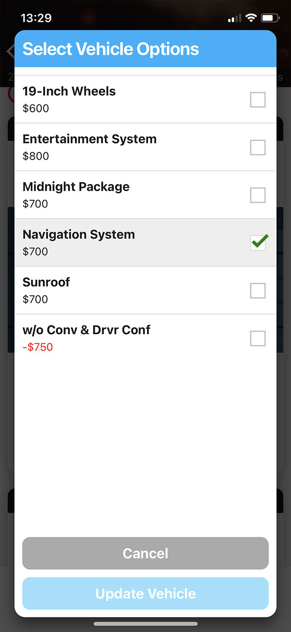 Black Book Card Add Deducts In Carbly