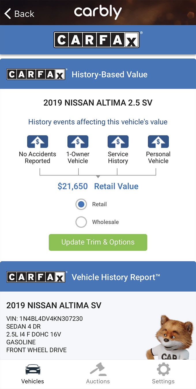 CARFAX full report